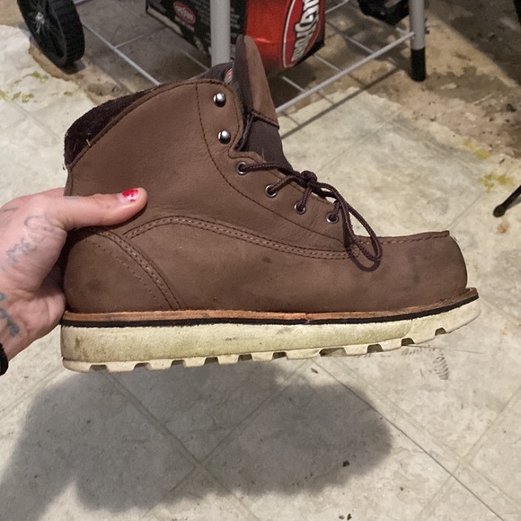 Redwing shoes women steal toe boots size 7 only worn twice to mow grass an work - Picture 2 of 5